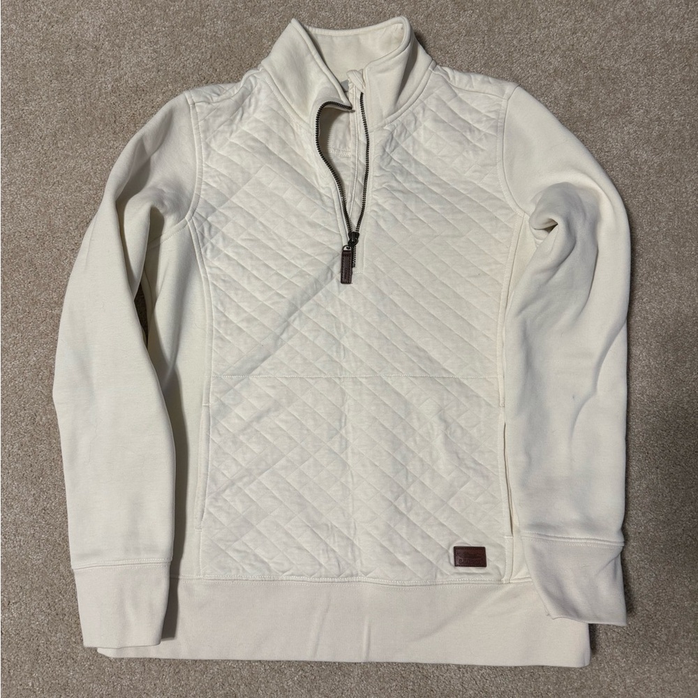 LLBean Quilted Quarter Zip in Small